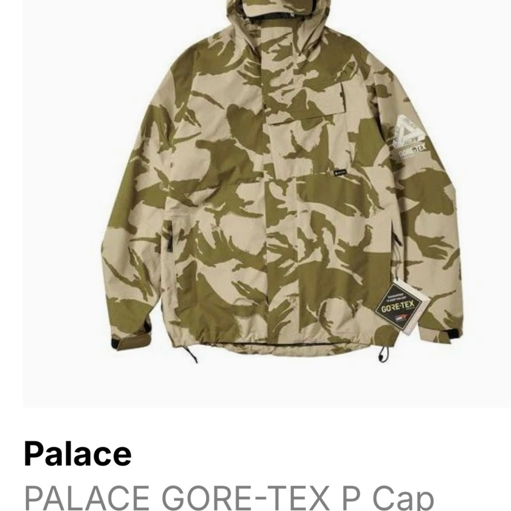 PALACE Green and Tan Performance Jacket GORE-TEX